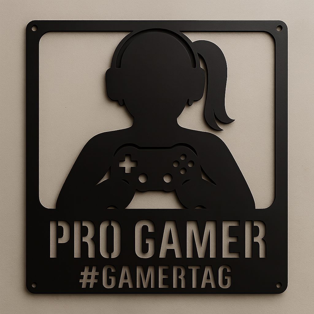 Pro Gamer Steel Wall Sign