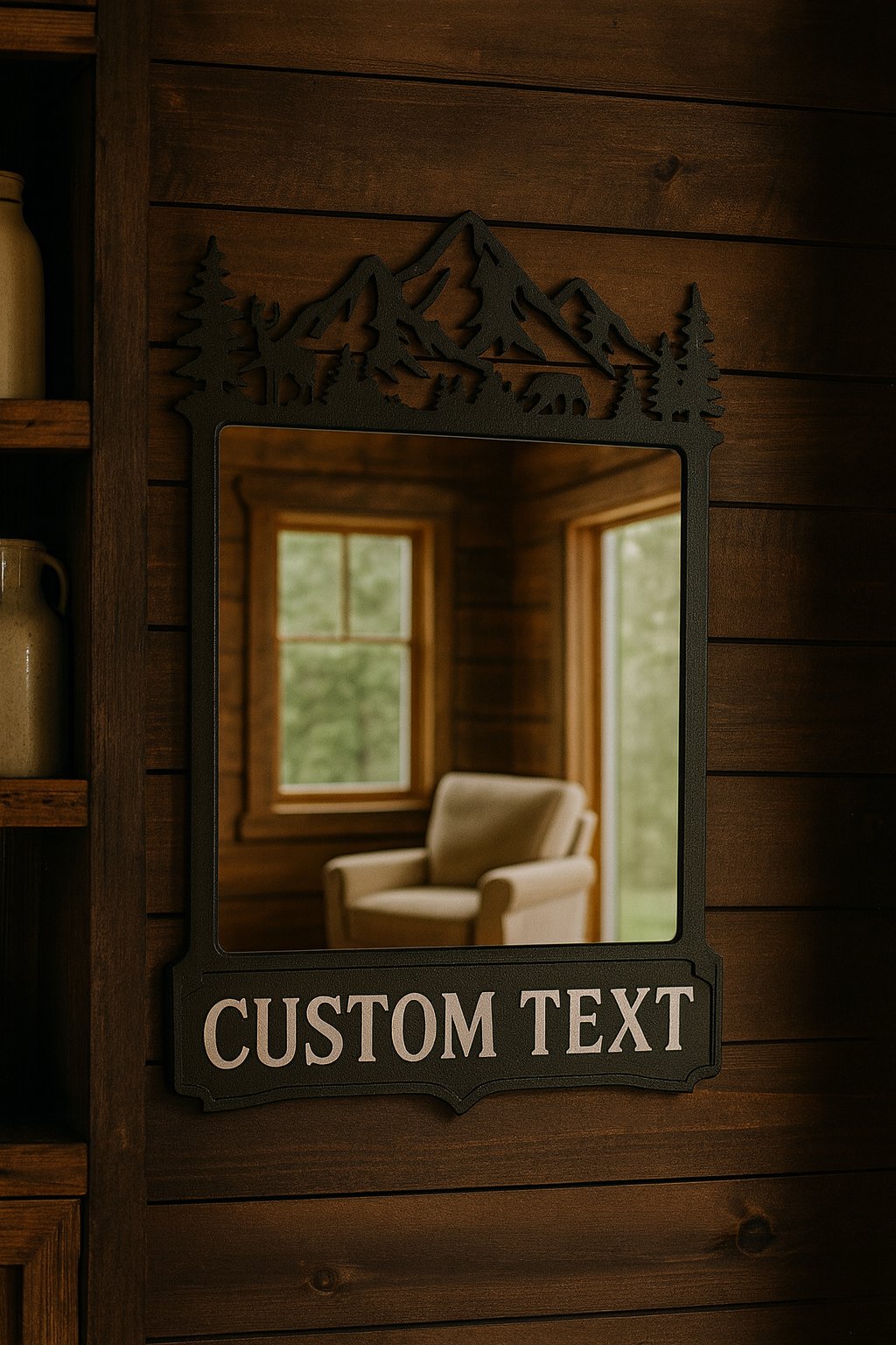 Custom Metal Mirror Decor