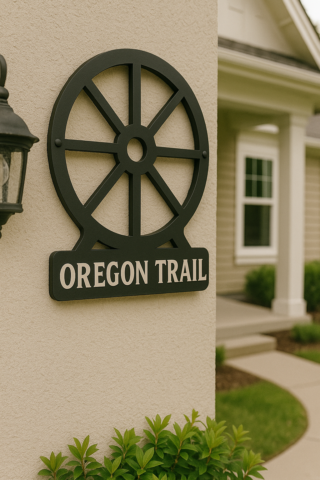 Custom Wagon Wheel Mirror
