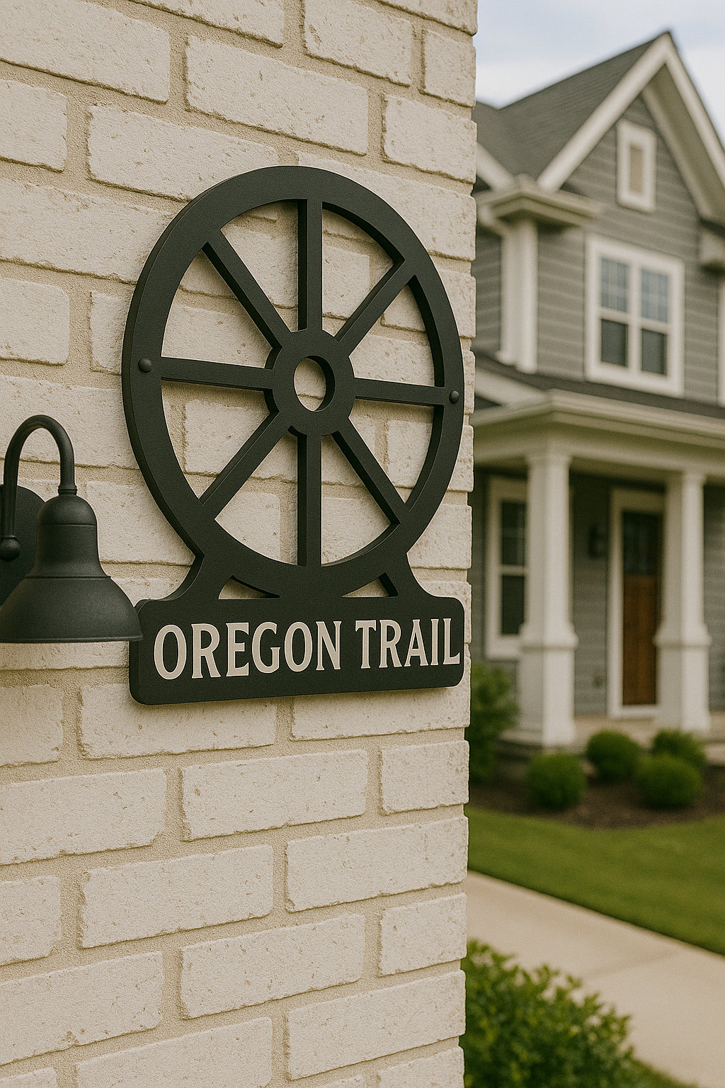 Custom Wagon Wheel Mirror