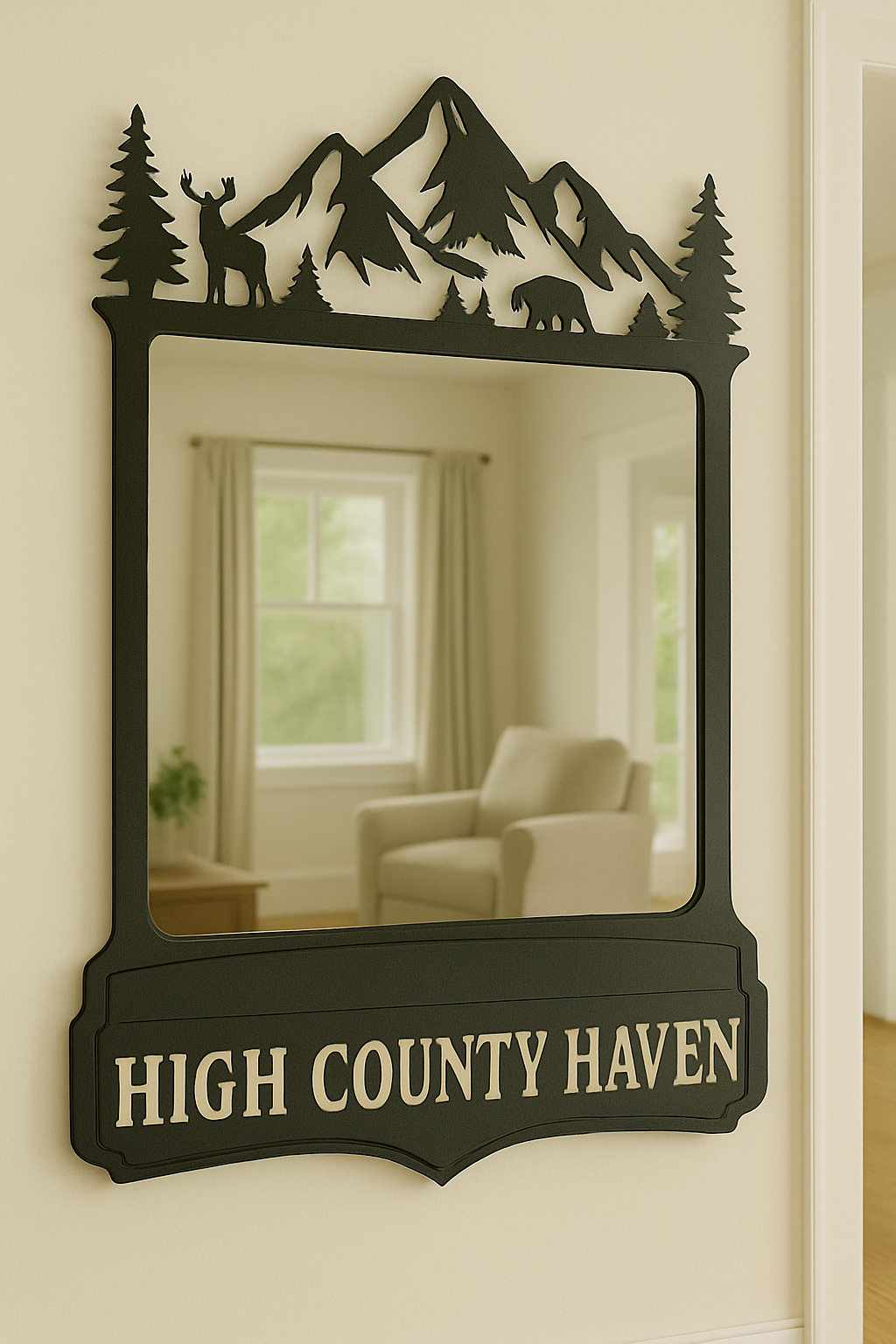 Custom Metal Mirror Decor
