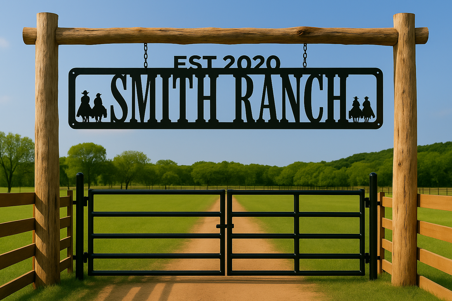 Custom Ranch Entryway Signs