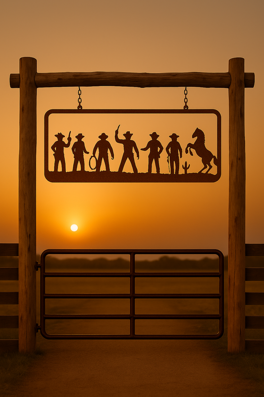 Western Family Entryway Sign(72"x16")