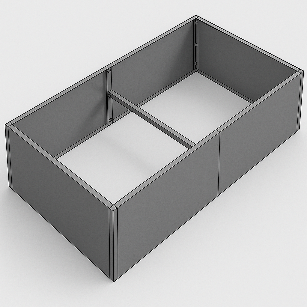Steel garden box