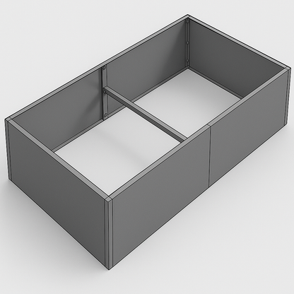 Steel garden box