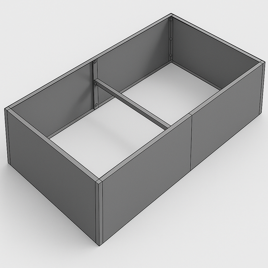 Steel garden box