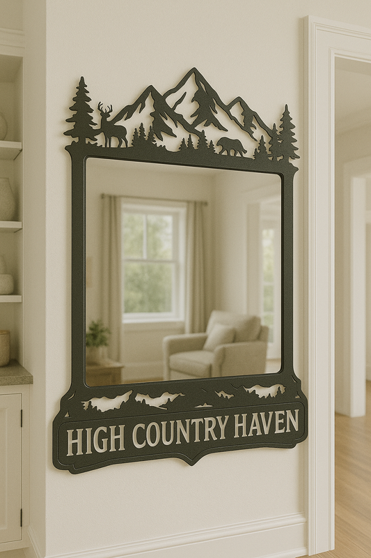 Custom Metal Mirror Decor