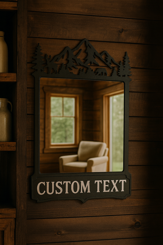 Custom Metal Mirror Decor