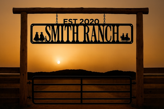 Custom Ranch Entryway Signs