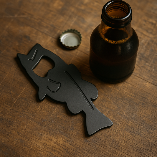 Fish bottle opener