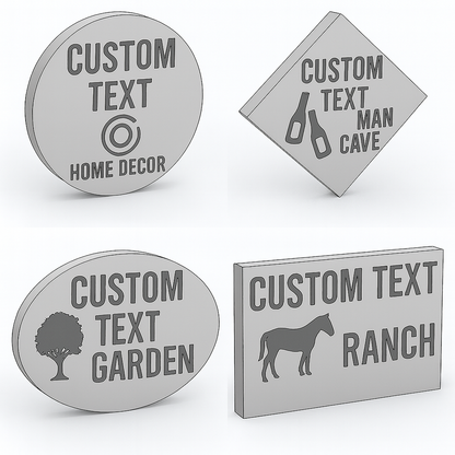 Personalized Text or Logo – Custom CNC Plasma Cutout