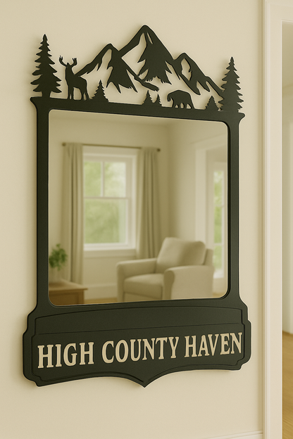 Custom Metal Mirror Decor